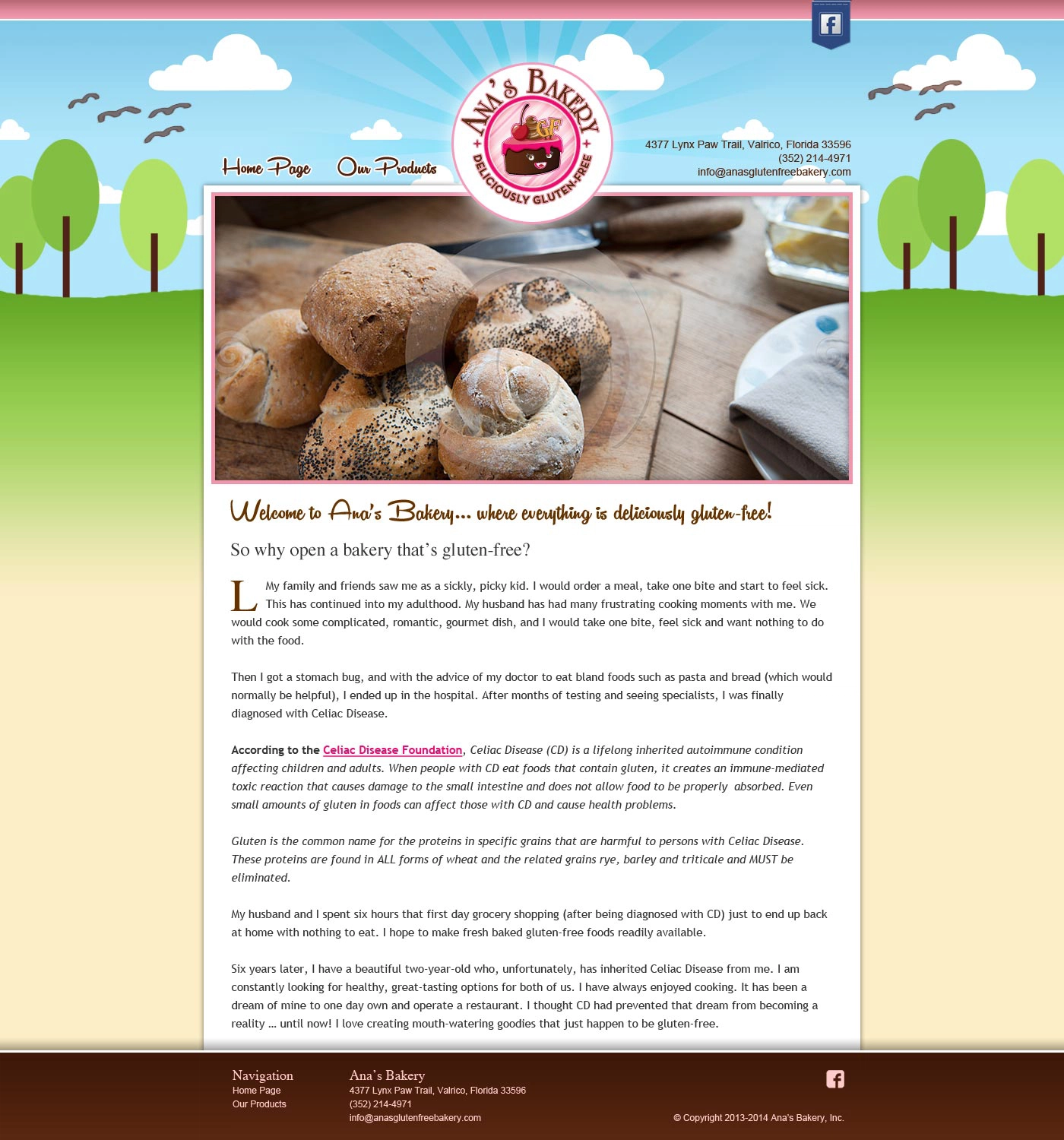 Anas Bakery web page TWO