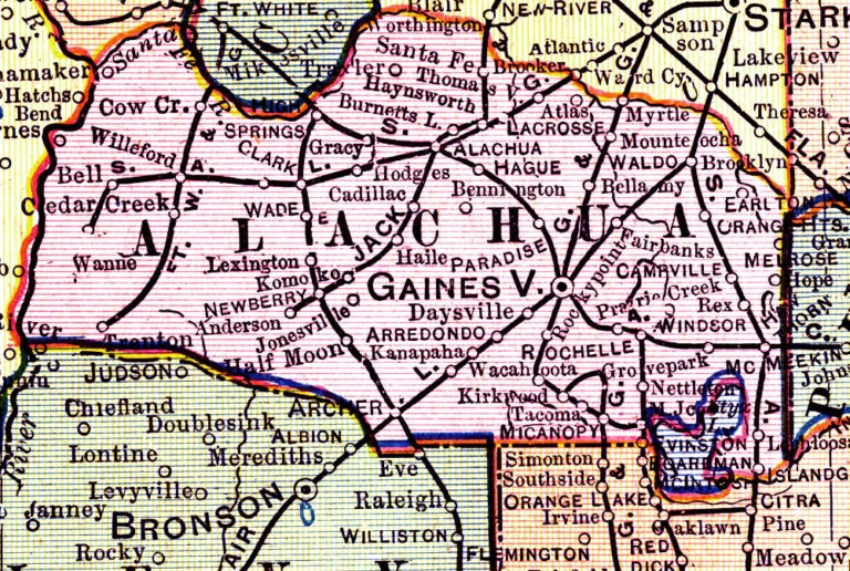 Alachua FL Case Study map